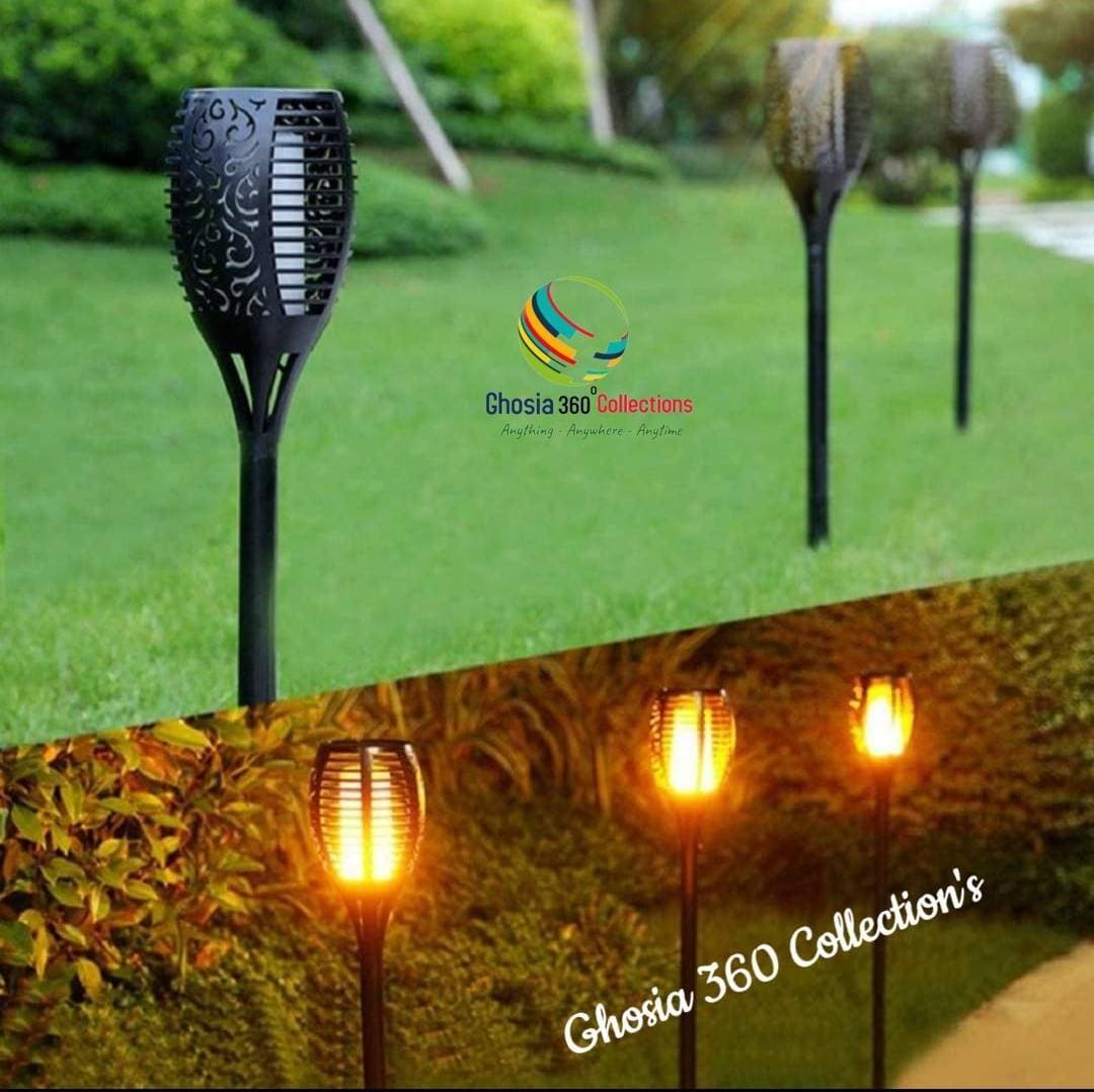 Solar Garden Outdoor Lights Solar Flame Flickering Light Waterproof LED Garden