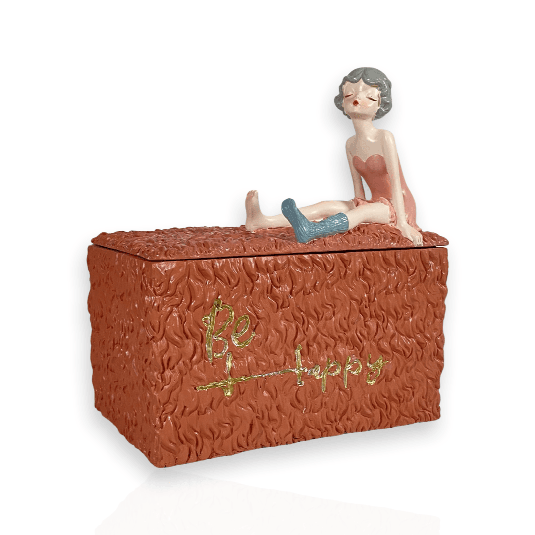 Be Happy Girl Tissue Box