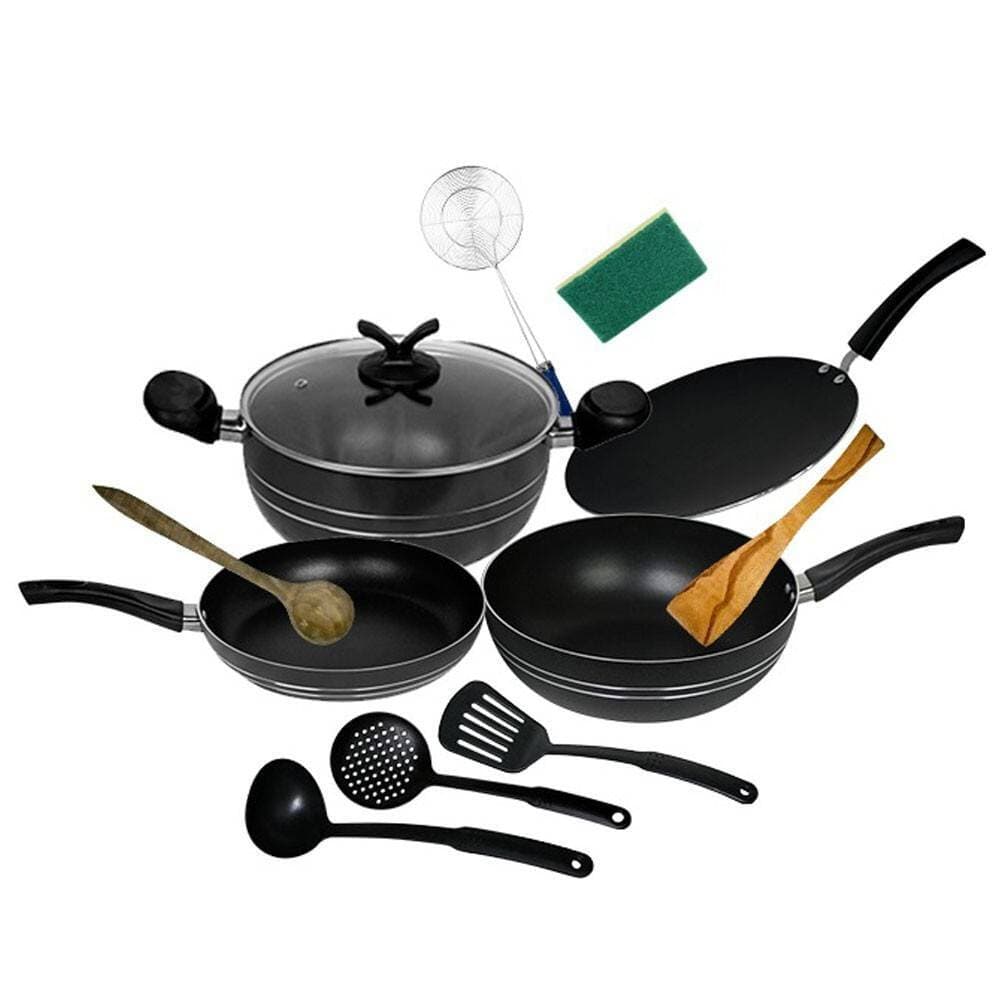 Chef Non Stick Shangrilla Cookware Gift Pack - Set of 12 Pcs