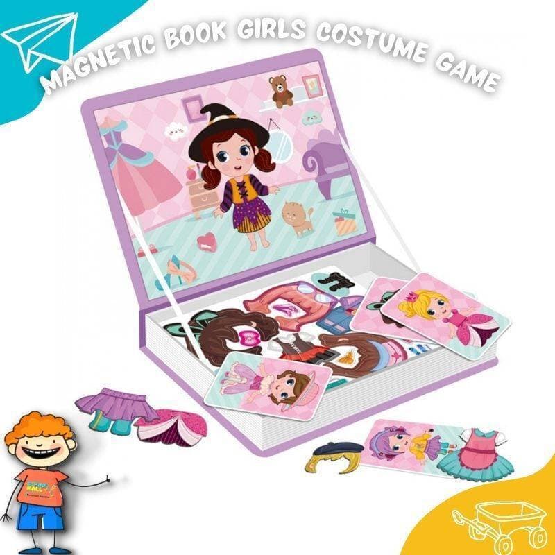 Magnetic Book Girls Costume Game