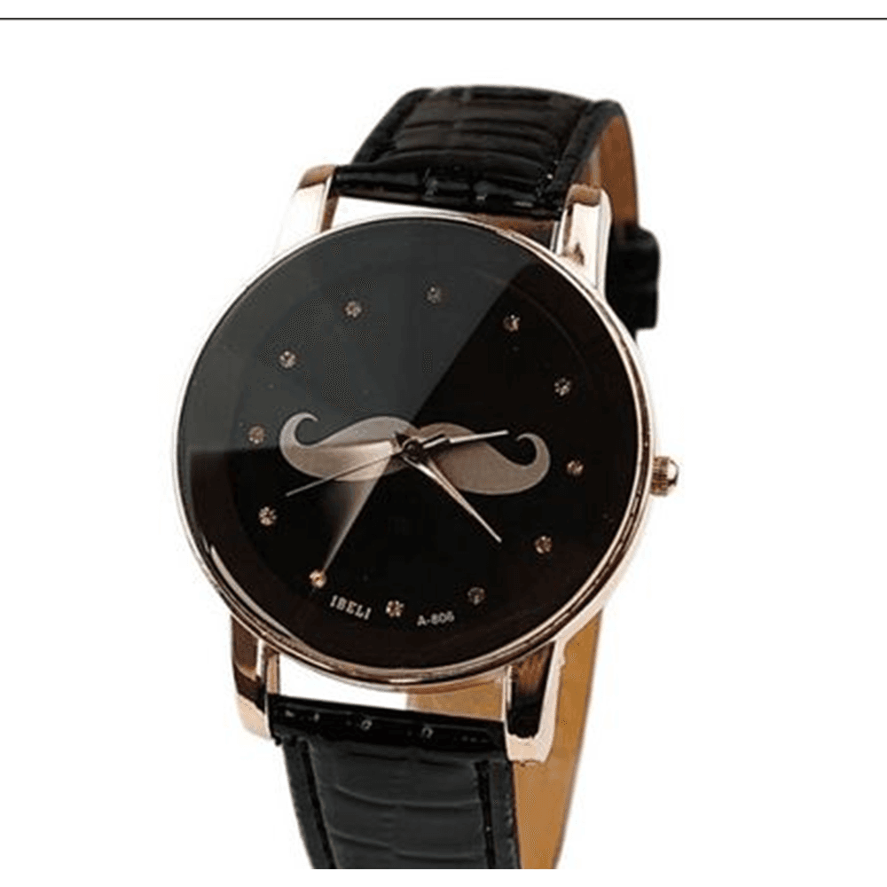 Ladies Mustache Watch