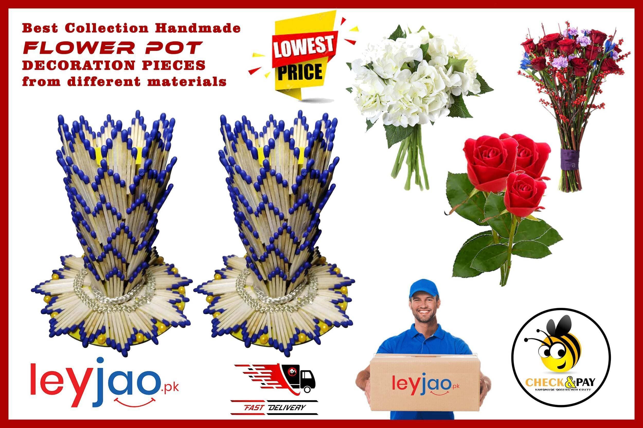 Match Flower pot / Beautiful Decoration Piece