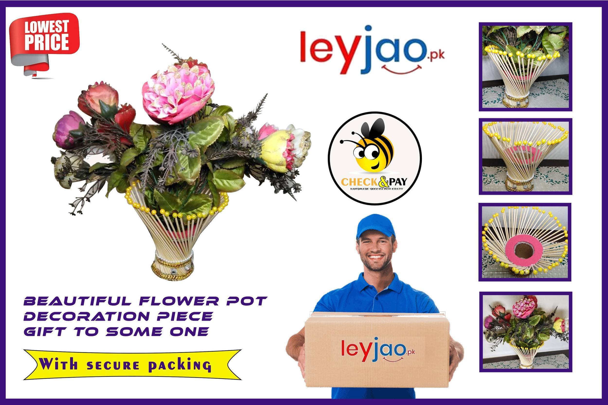Flower Pot/ Decoration Piece / Handmade Craft