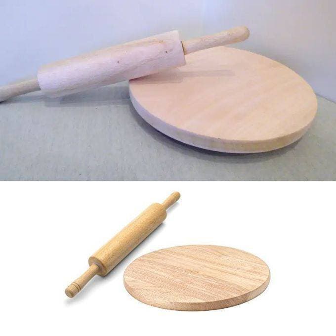Wooden Rolling Pin and Board set