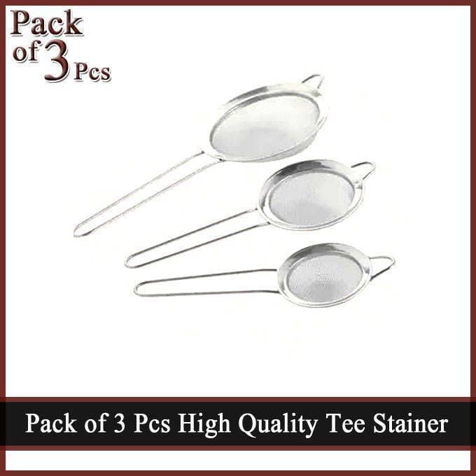 Pack of 3 High Quality Stainless Steel Tea Stainer Set strainer