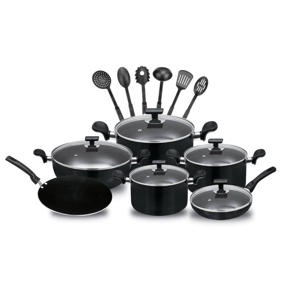 Chef Gift Cookware Set With Glass Lid 17 Pcs - Ns-339