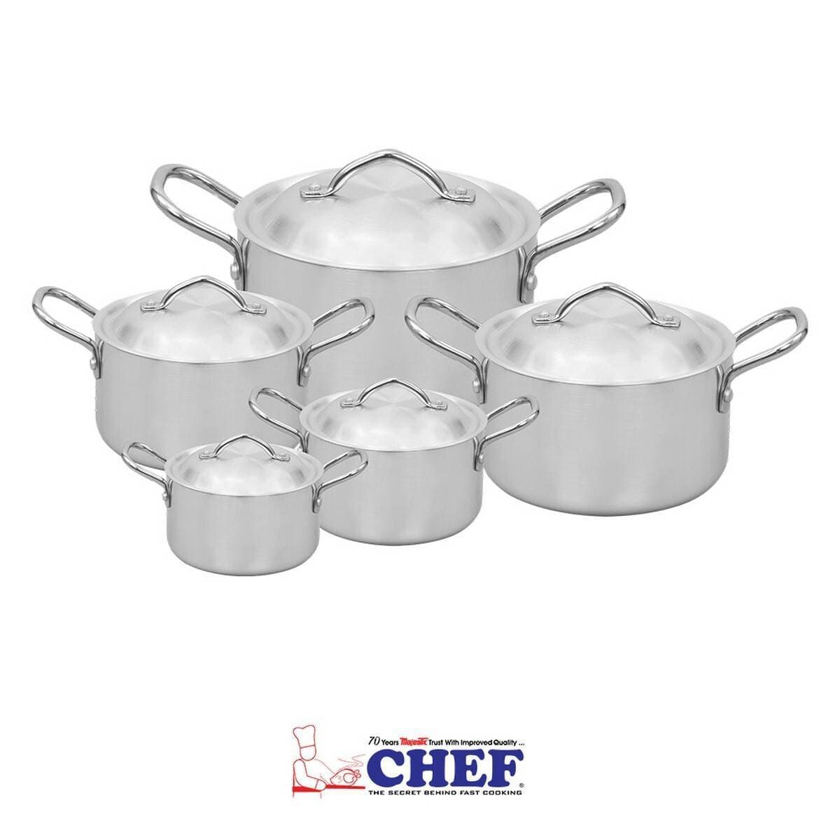 Chef 5 Piece Casserole Set - 22cm To 30cm