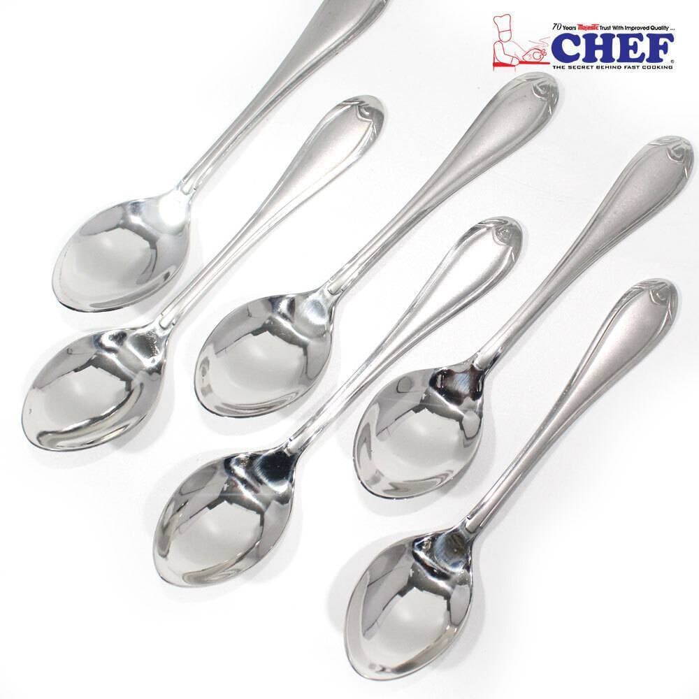 Chef Stainless Steel Table Spoon 6 Pieces