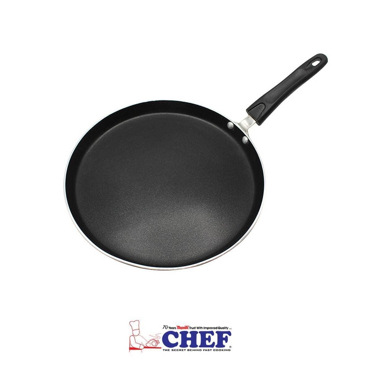 Chef 30 Cm Non Stick Crepe Pan/Hot Plate/Pizza Pan With Long Handle