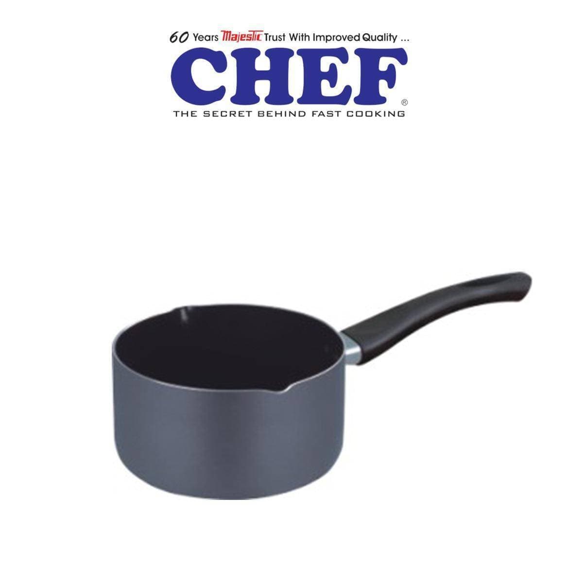Chef 20 Cm Heavy Guage Non-Stick Milk Pan/Sauce Pan For Tea