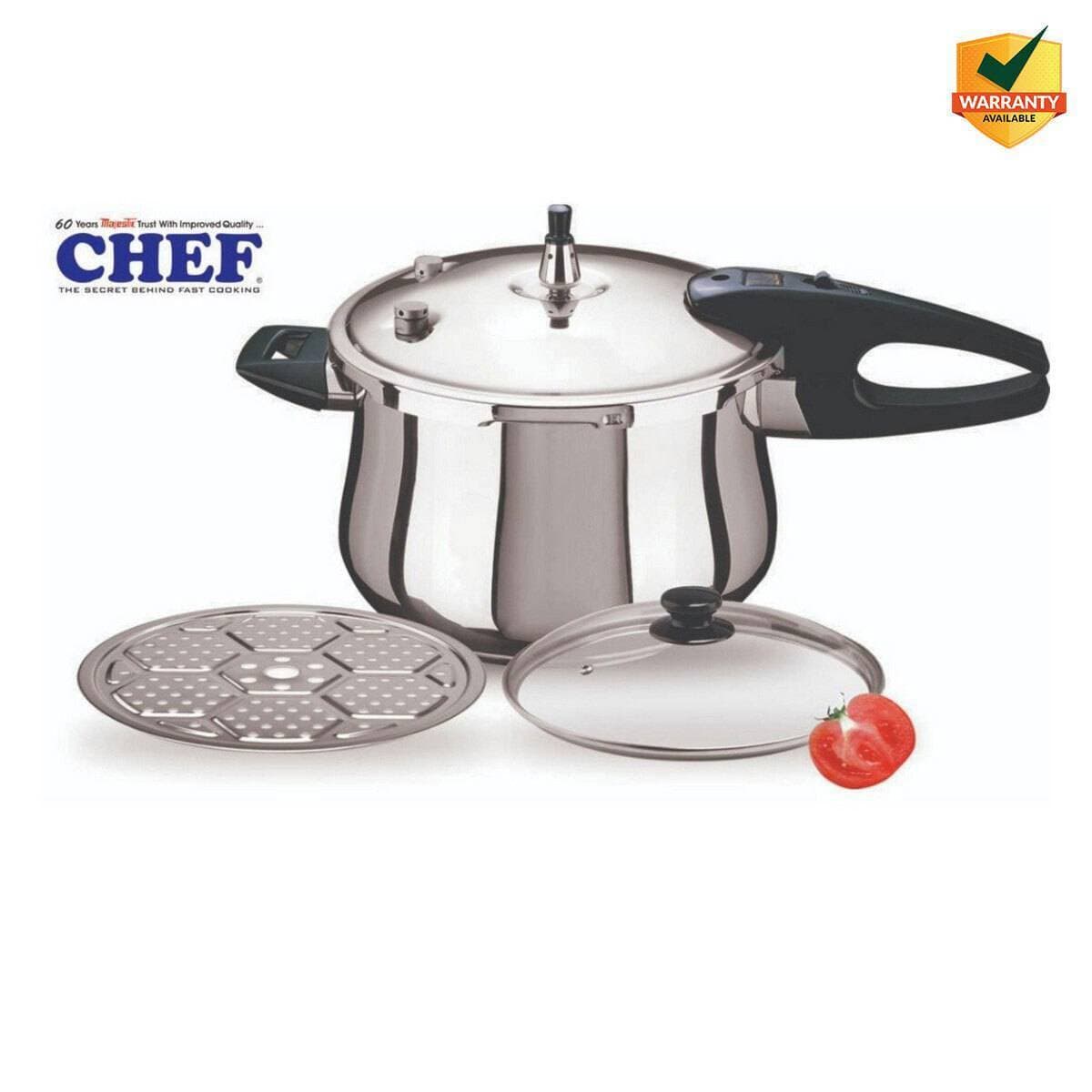Chef Pressure Cooker Stainless Steel 3 In 1 - 7 Liter