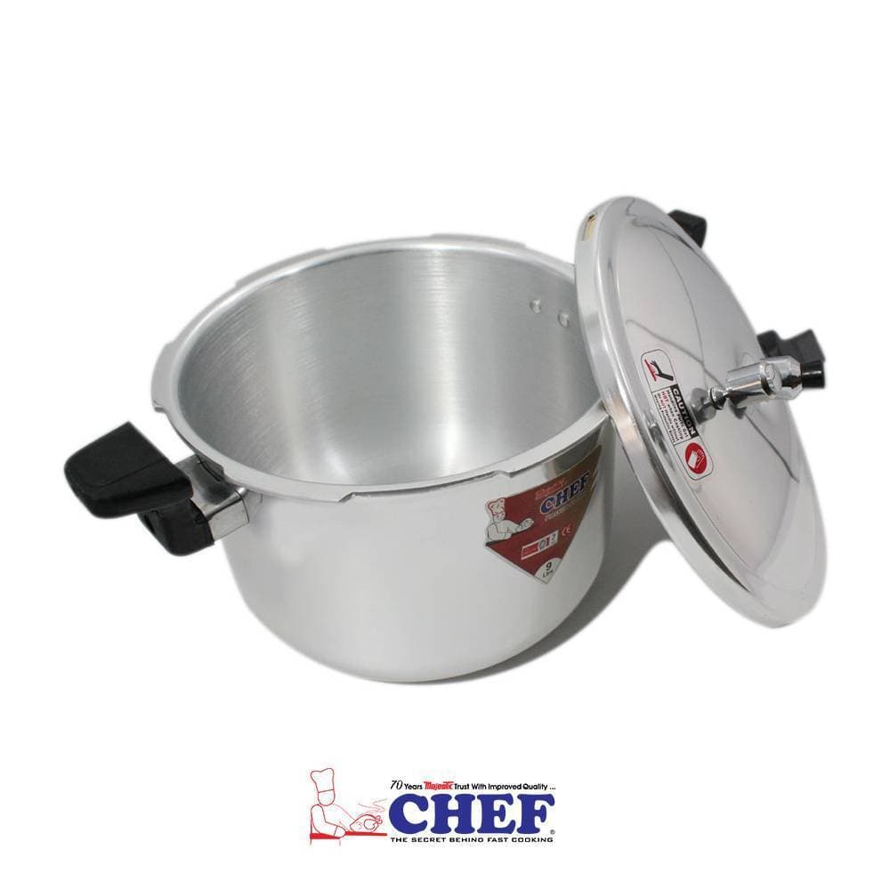 Chef Long Handle Aluminum Pressure Cooker 1305 - 11 Liters