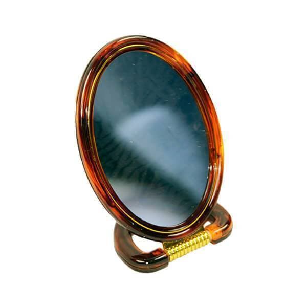 Oval Table Mirror With Floral Frame