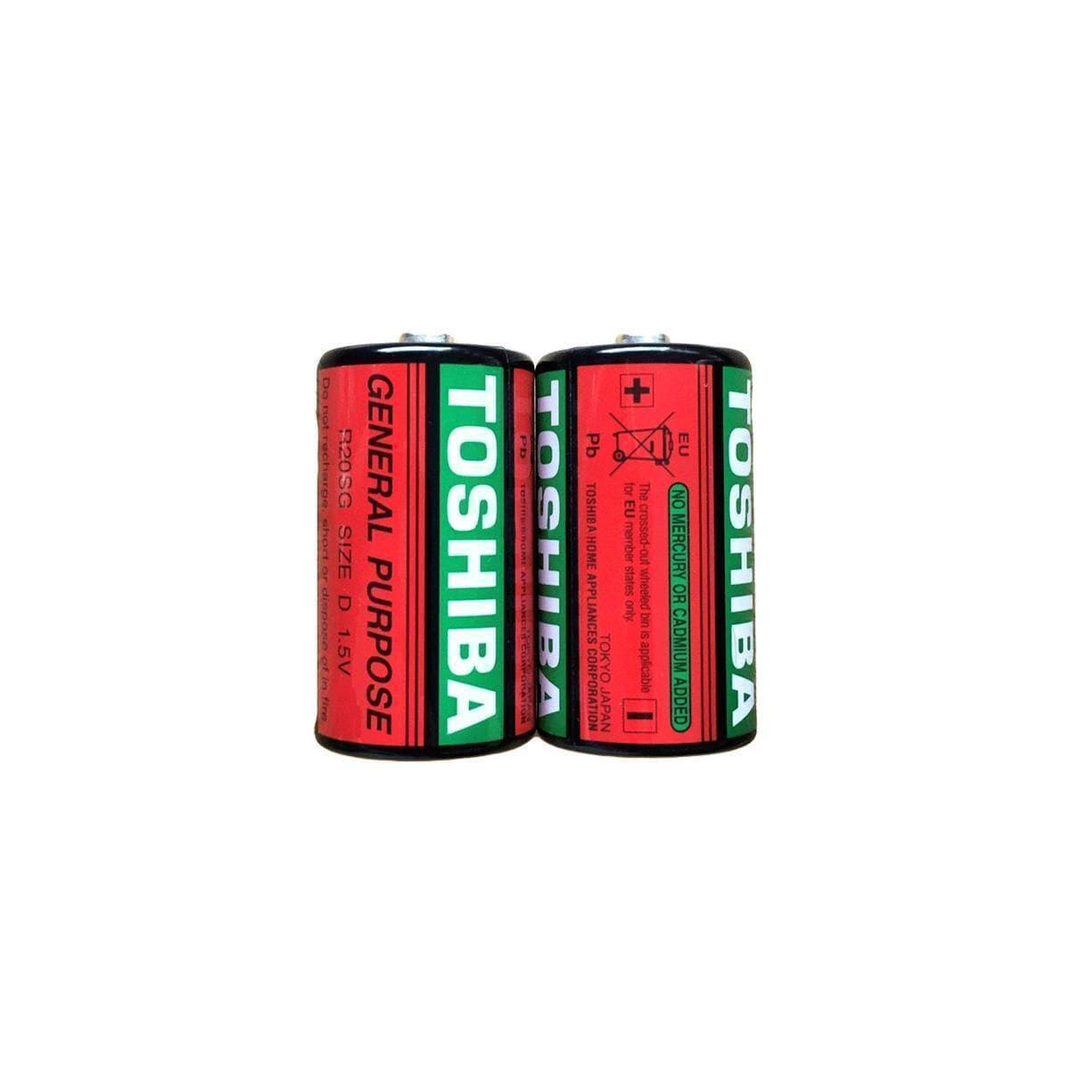 Pack of 2 Toshiba Battery Cells  Size-D