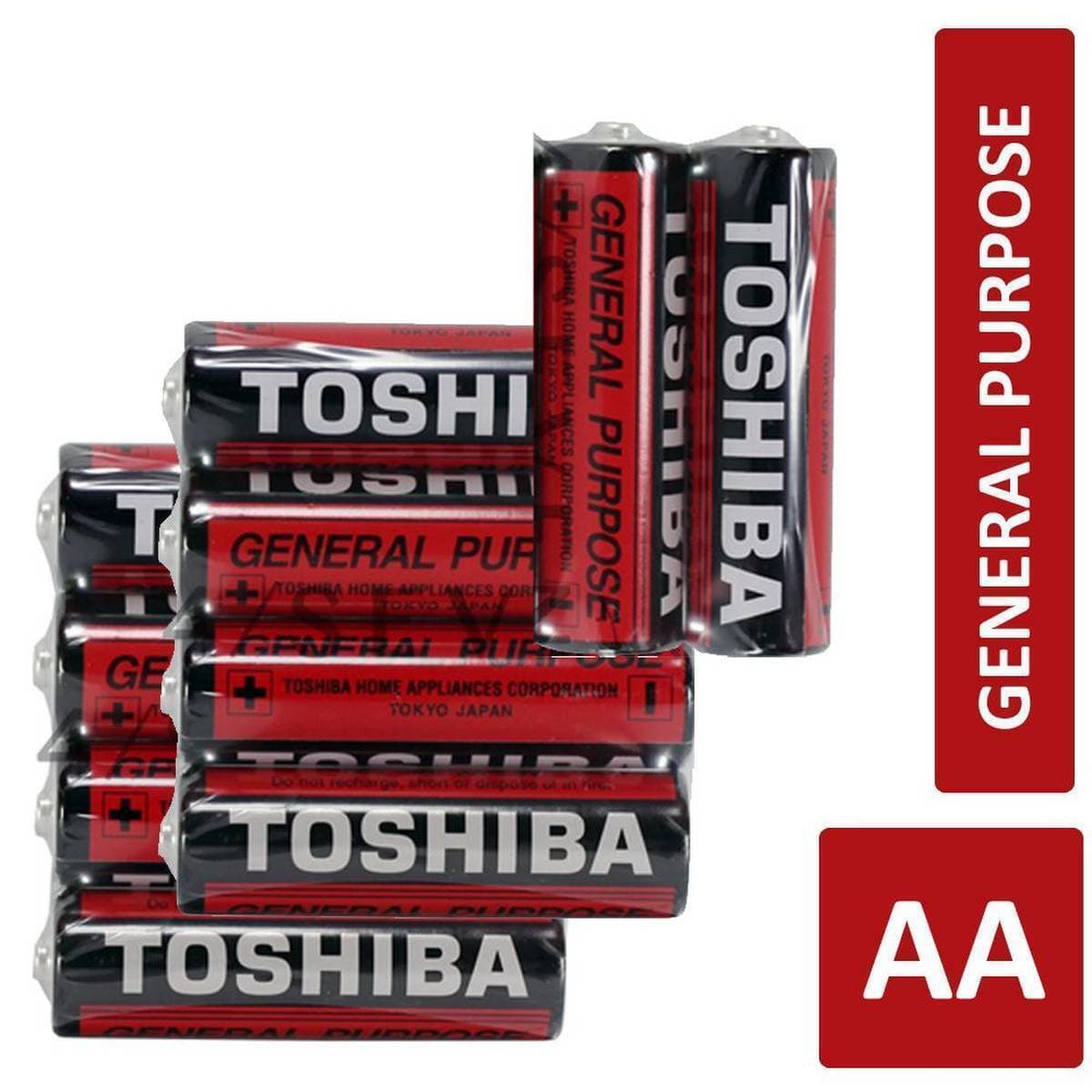 Pack of 20 Toshiba Battery Cells  Size-AA