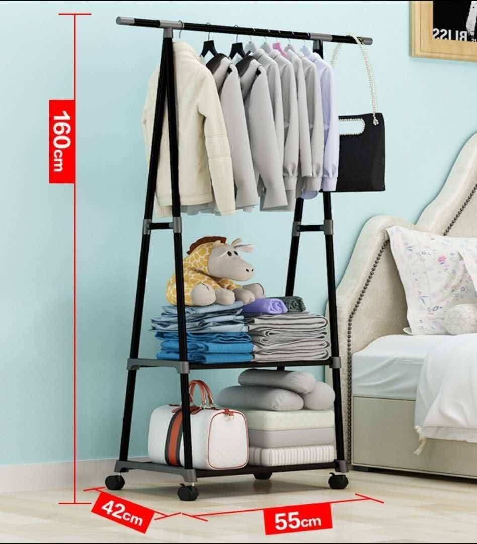 Triangle Stand Cloth Rack With Out Wheels