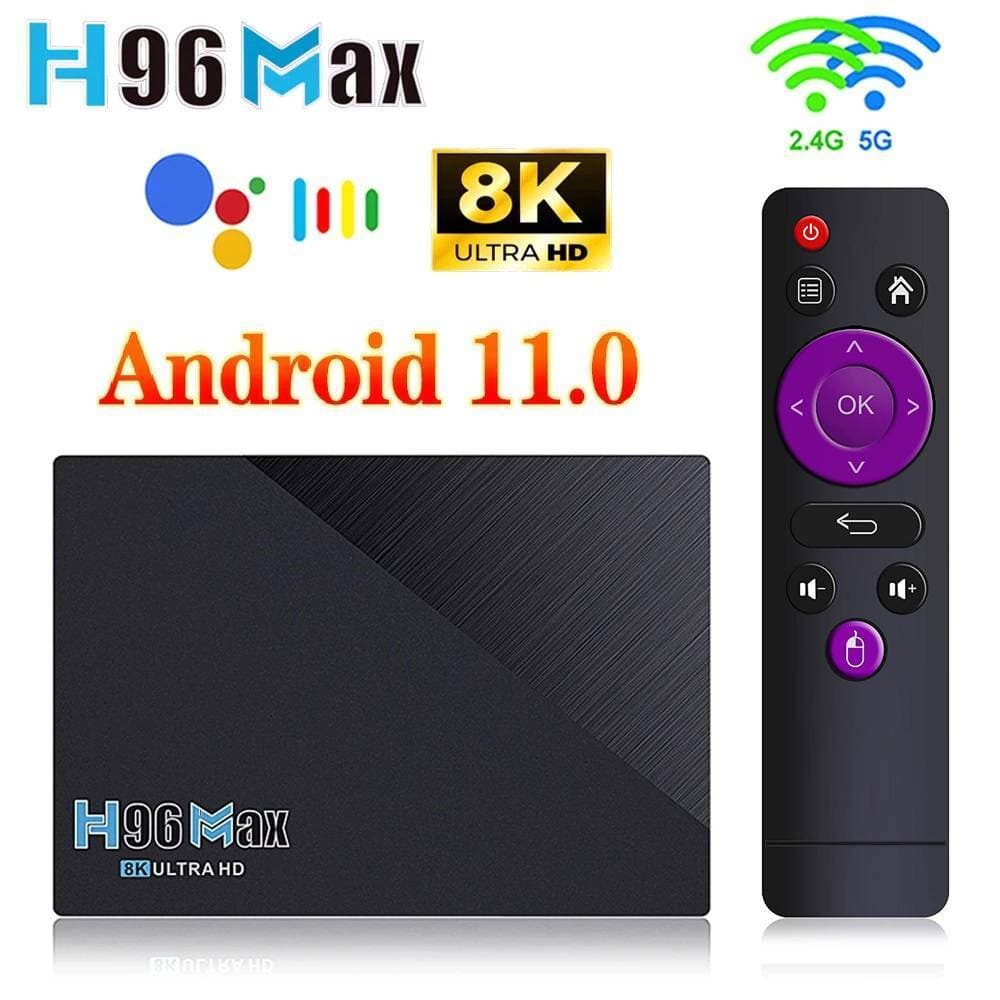 Smart Box H96Max 8Gb+64Gb Quad Core 4K Ulta Hd 11.0V