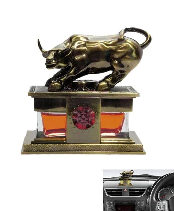 Car Decoration Bull Sculpture Car Perfume Fragrance For Dashboard V1 - Multi Color