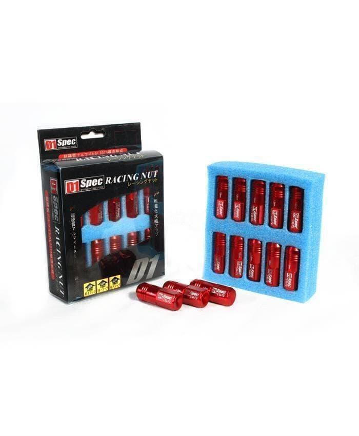 D1 Spec Lug Nuts / Wheel Nuts / Wheel Screws Red 1.5Mm