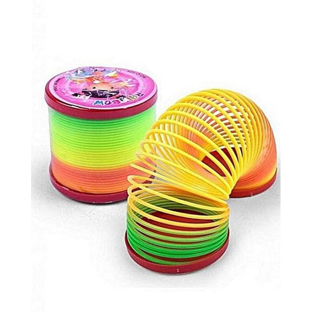 Magic Slinky Rainbow Springs Bounce Fun Toy For Kids (Pack of 2)