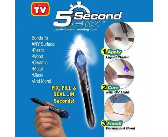 5 Second Fix Liquid Plastic Welding Kit Fix With Uv Light To Fix Metal