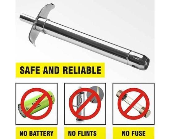 Stainless Steel Fire Starter Gas Lighter For Kitchen No Batteries