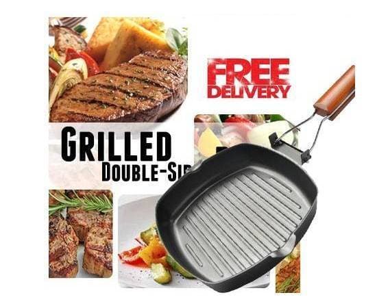 Fold Able Thick 20Cm Steak Grill Pans Die Cast Breakfast Frying Pan