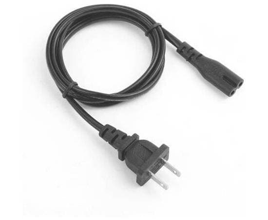 Ac Power Cable Electric Wire 2 Pin Eu Plug 9 Feet 250V 2.5A