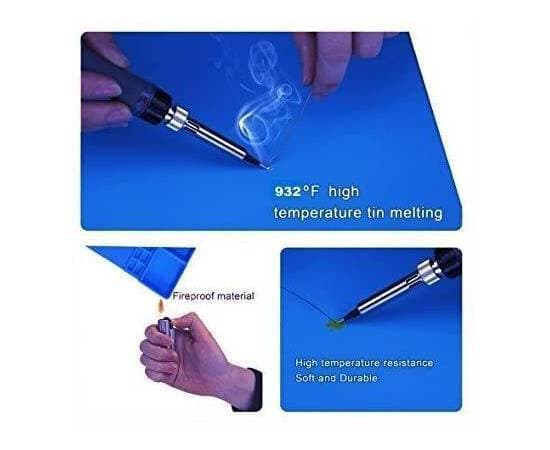 Silicone Insulation Soldering Resistant 932Â°F Work Mat For Repairing
