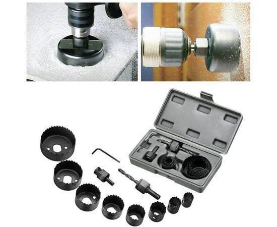 Professional 11 Pieces Hole Saw Drill Bit Set