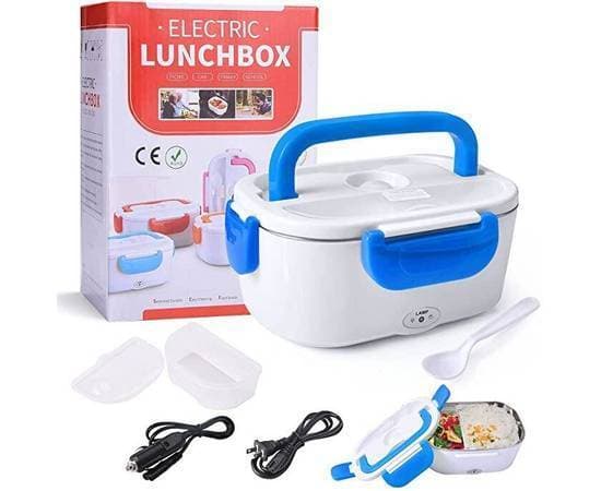 Electric Heating Lunch Box Portable Ptc Heated Stainless Steel Bile Splitter Bento Warmer Food Container