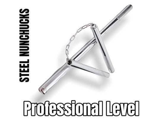 Steel Nunchaku Martial Arts Training Steel Handel