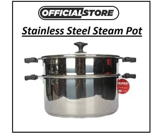 Alpha Food Steamer 28Cm For Meat Bbq