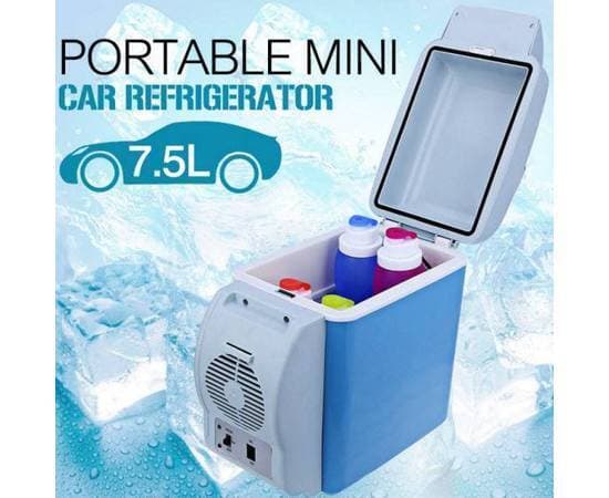 Portable Car Refrigerator Hot And Cold Truck Electric Fridge For Travel 7.5 Liter