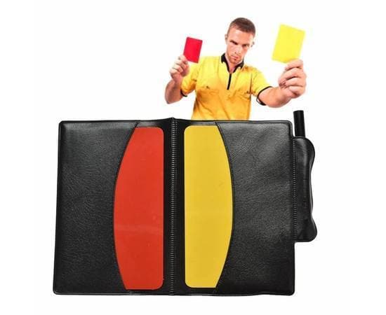 Football Referee Match Red Card And Yellow Card Special Wallet Design