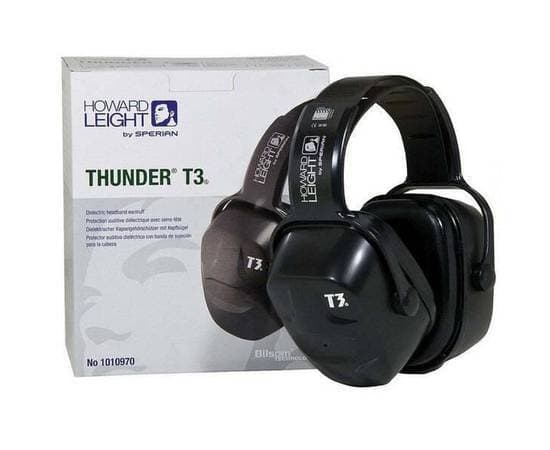 Howard Leight By Honeywell Thunder Series T3 Dielectric Safety Earmuff (1010970) Black T3 Earmuffs Protect Your Ears From Surroundings