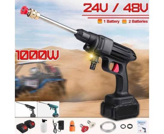 Wireless Rechargeable Car Washer Ac Cleaner Metal Portable Wireless