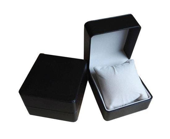 Black Durable Single Watch Box Pu Present Display Case Gift