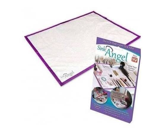 Sink Angel Stick-On Bathroom Sink Mat Makeup Mat