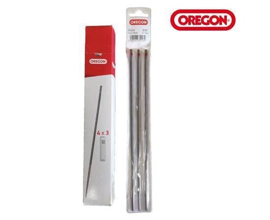 Pack Of 3 - Oregon 3-16 Inch 4.8 Mm Professional Chainsaw Chain Sharpening Round Files To Sharpen Saw Chains