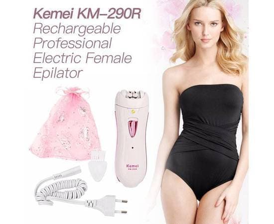 Kemei 290-R Km Rechargeable Epilator For Women
