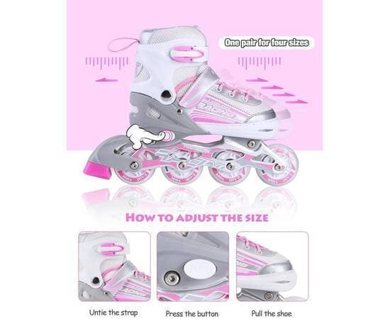 New 5 inch Size Suitable for Upto 11 years Baby Inline Skates Roller Skating Shoes