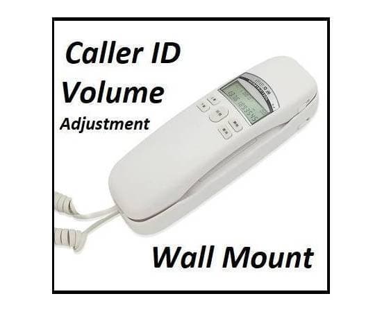 Babalt S3A Landline Phone Caller Id Wall Mountable Trimline Corded Landline Set