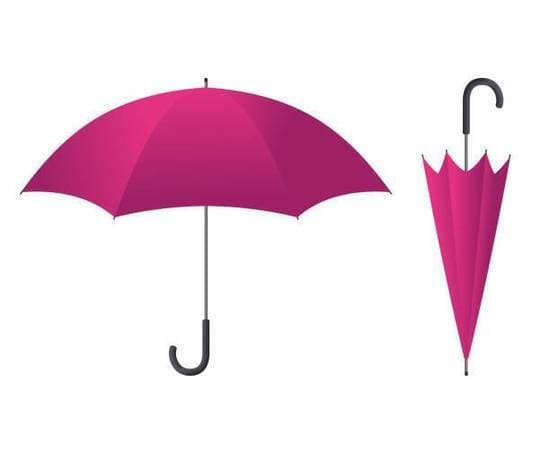 1 Foot Pink Fancy Kids Umbrella Rainwear Portable Kids Umbrellas