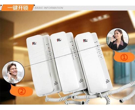 Triple Unit 3 Set Doorbell Door Phone Intercom