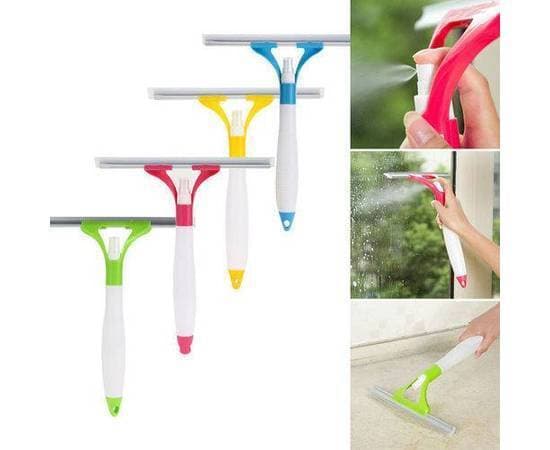 Multifunctional Spray Cleaning Brush Wiper For Car Glass