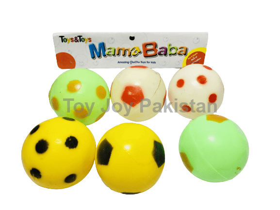 PVC Ball Chuchu 6 Pcs ( 2.5 x 2.5 ) Amazing Chuchu Toys For Kids