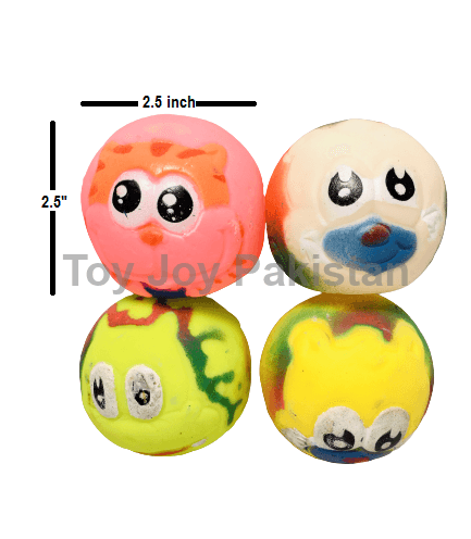 PVC Animals Chuchu Balls 4 Pcs ( 2.5 x 2.5 ) Amazing Chuchu Toys For Kids