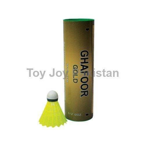 GS Gafoor Gold Shuttlecock Plastic Shuttle Durable & Accurate Pack Of 6Pcs
