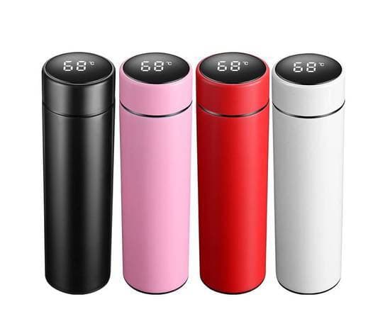 Smart Led Insulated Flask, Stainless Steel Temperature Display Water Bottle With Tea Strainer Water Bottle Led Insulated Vacuum Flask Bottle For Office